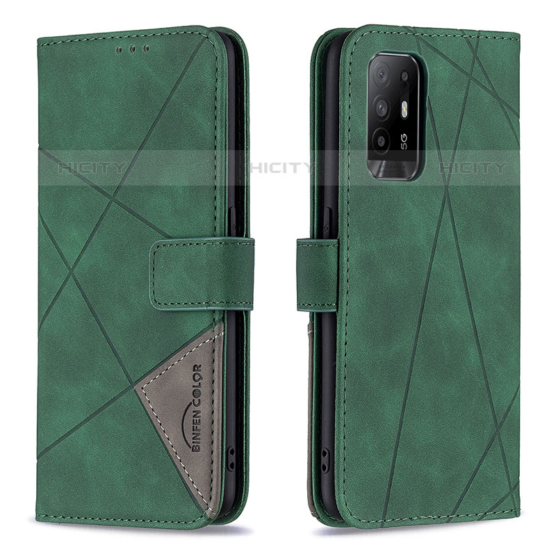 Handytasche Stand Schutzhülle Flip Leder Hülle B08F für Oppo F19 Pro+ Plus 5G