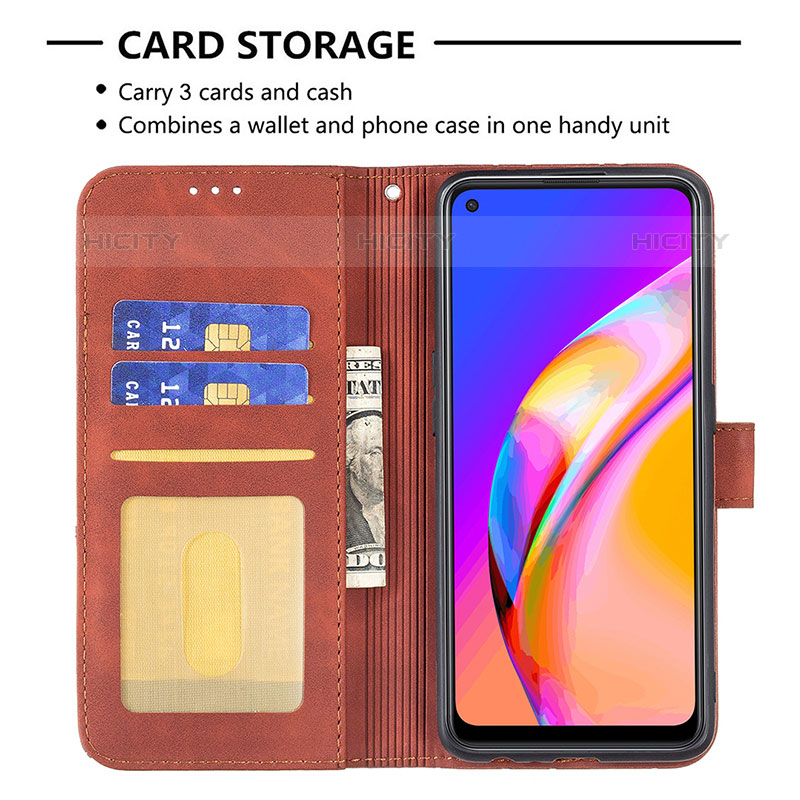 Handytasche Stand Schutzhülle Flip Leder Hülle B08F für Oppo F19 Pro+ Plus 5G