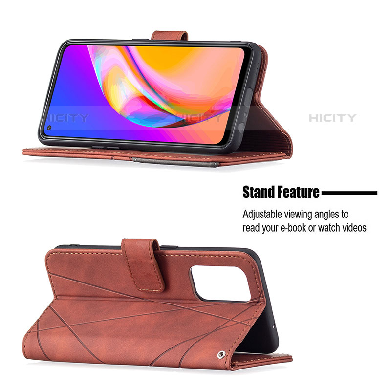 Handytasche Stand Schutzhülle Flip Leder Hülle B08F für Oppo F19 Pro+ Plus 5G