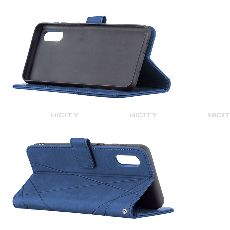 Handytasche Stand Schutzhülle Flip Leder Hülle B08F für Samsung Galaxy A02 groß