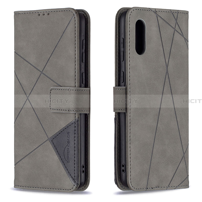 Handytasche Stand Schutzhülle Flip Leder Hülle B08F für Samsung Galaxy A02 groß