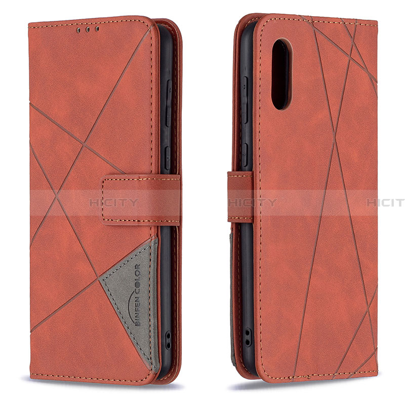 Handytasche Stand Schutzhülle Flip Leder Hülle B08F für Samsung Galaxy A02