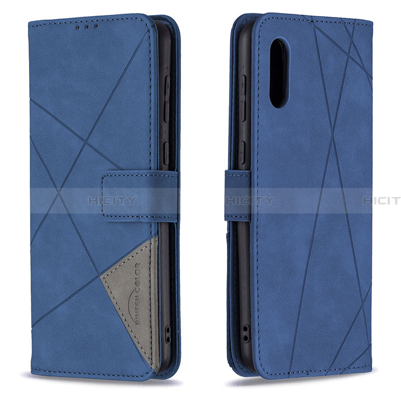 Handytasche Stand Schutzhülle Flip Leder Hülle B08F für Samsung Galaxy A02 groß