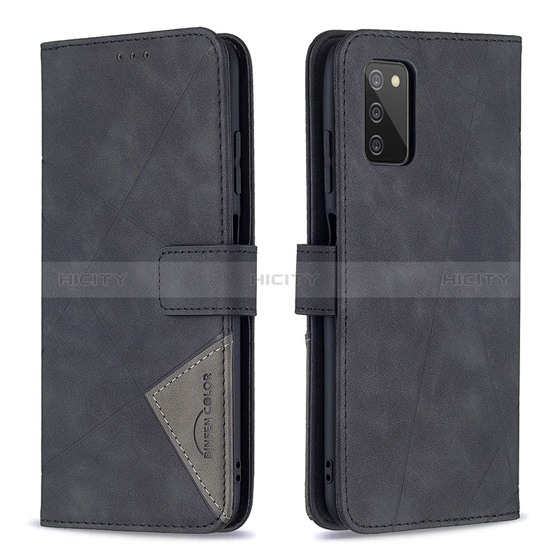 Handytasche Stand Schutzhülle Flip Leder Hülle B08F für Samsung Galaxy A02s groß