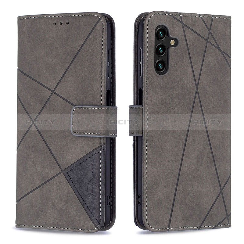 Handytasche Stand Schutzhülle Flip Leder Hülle B08F für Samsung Galaxy A04s groß