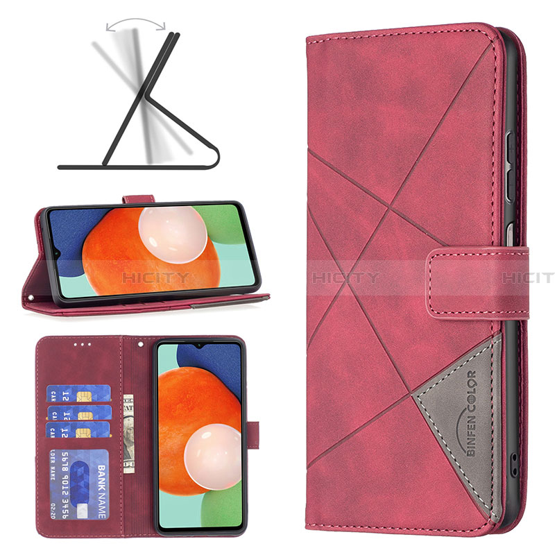 Handytasche Stand Schutzhülle Flip Leder Hülle B08F für Samsung Galaxy A13 4G