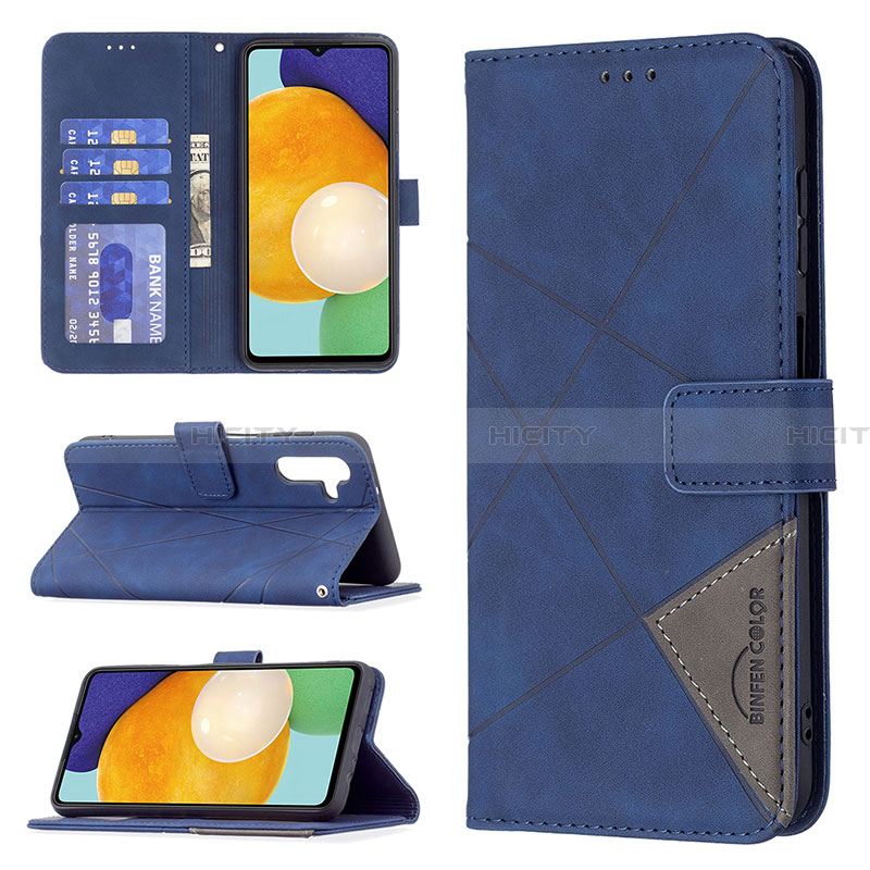 Handytasche Stand Schutzhülle Flip Leder Hülle B08F für Samsung Galaxy A13 5G groß