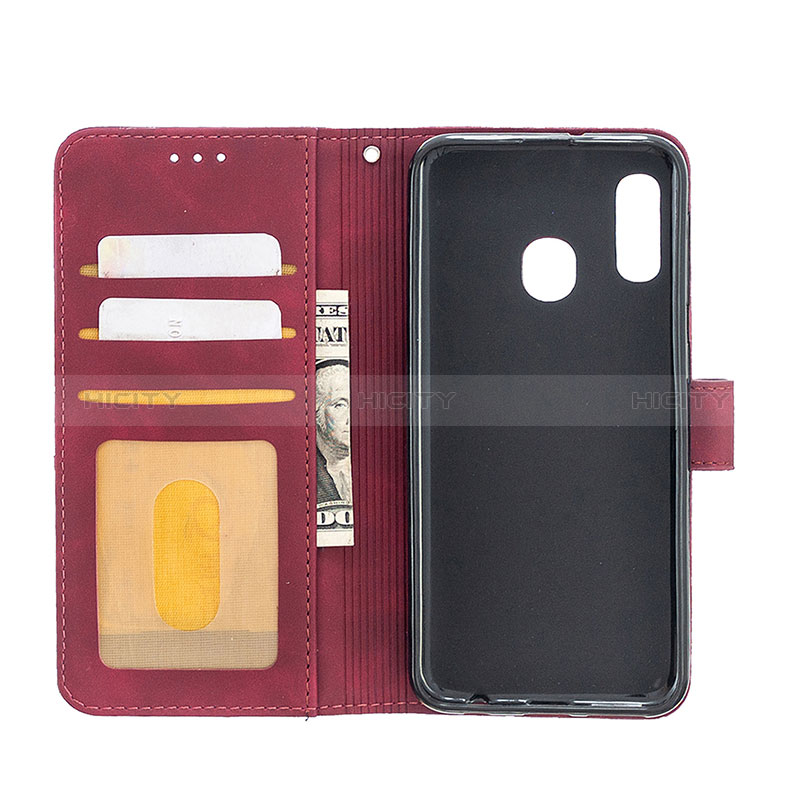 Handytasche Stand Schutzhülle Flip Leder Hülle B08F für Samsung Galaxy A20e