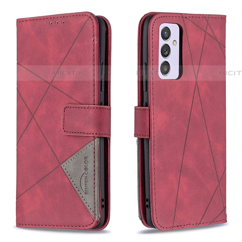 Handytasche Stand Schutzhülle Flip Leder Hülle B08F für Samsung Galaxy A24 4G Rot