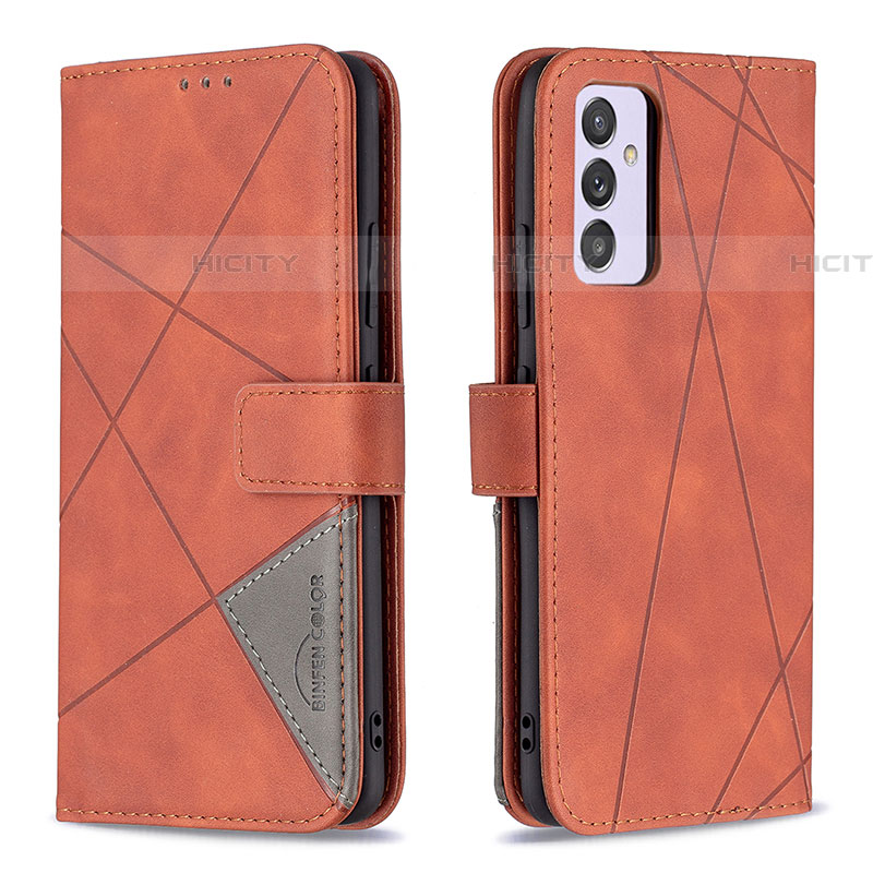 Handytasche Stand Schutzhülle Flip Leder Hülle B08F für Samsung Galaxy A34 5G Orange