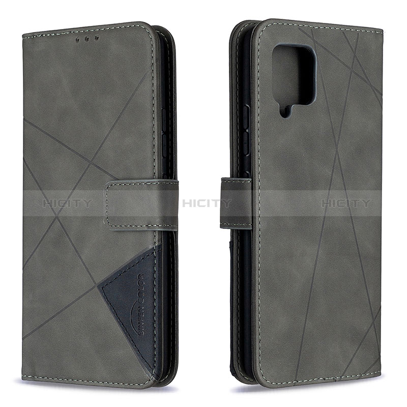 Handytasche Stand Schutzhülle Flip Leder Hülle B08F für Samsung Galaxy A42 5G groß