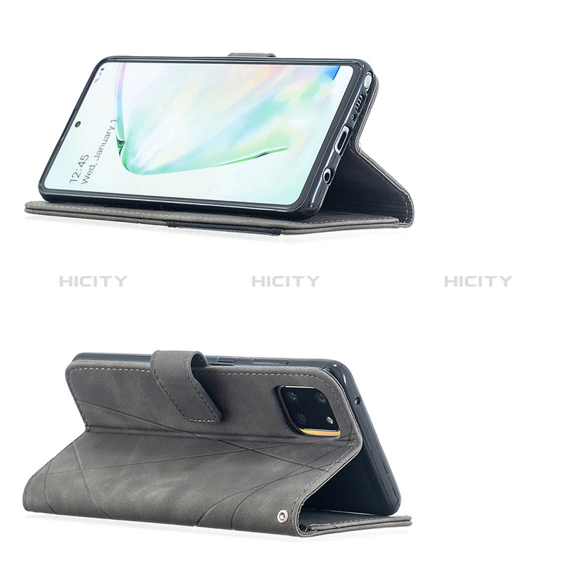 Handytasche Stand Schutzhülle Flip Leder Hülle B08F für Samsung Galaxy A81 groß