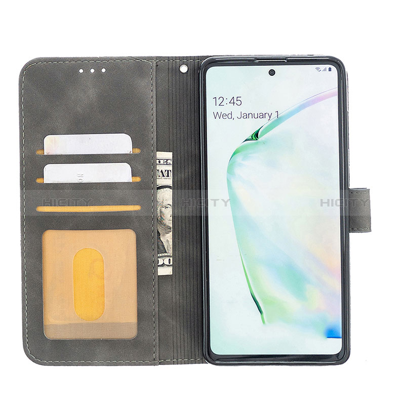 Handytasche Stand Schutzhülle Flip Leder Hülle B08F für Samsung Galaxy A81 groß