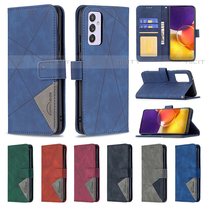 Handytasche Stand Schutzhülle Flip Leder Hülle B08F für Samsung Galaxy A82 5G