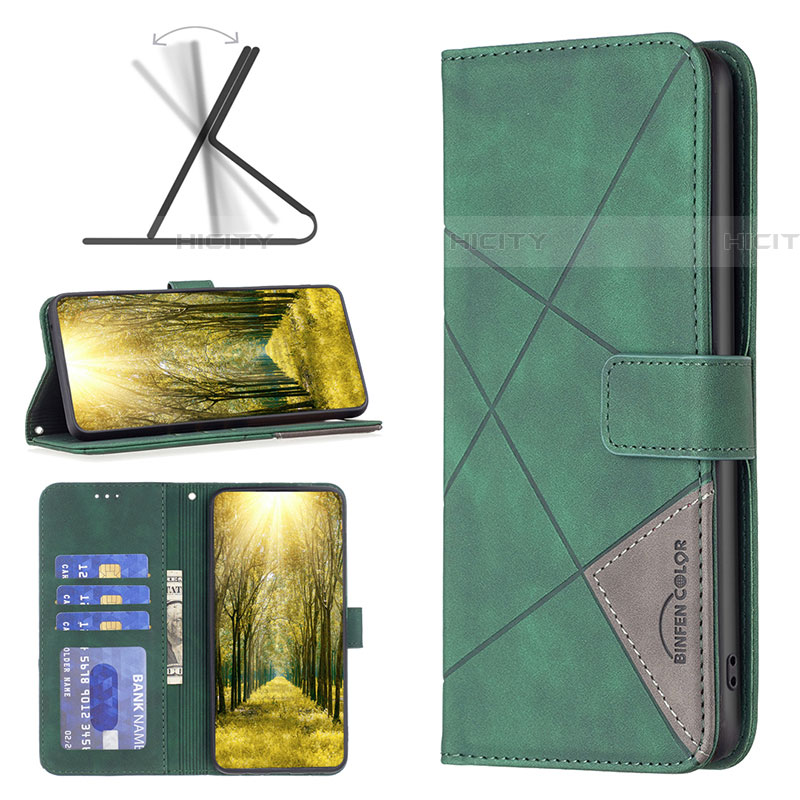 Handytasche Stand Schutzhülle Flip Leder Hülle B08F für Samsung Galaxy F04 groß