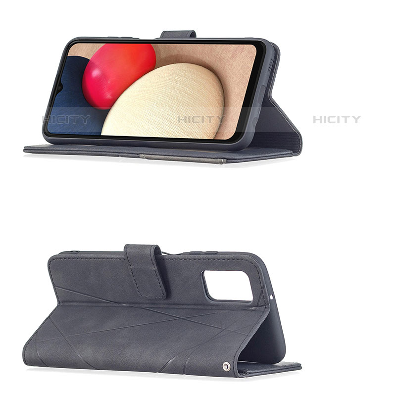 Handytasche Stand Schutzhülle Flip Leder Hülle B08F für Samsung Galaxy M02s