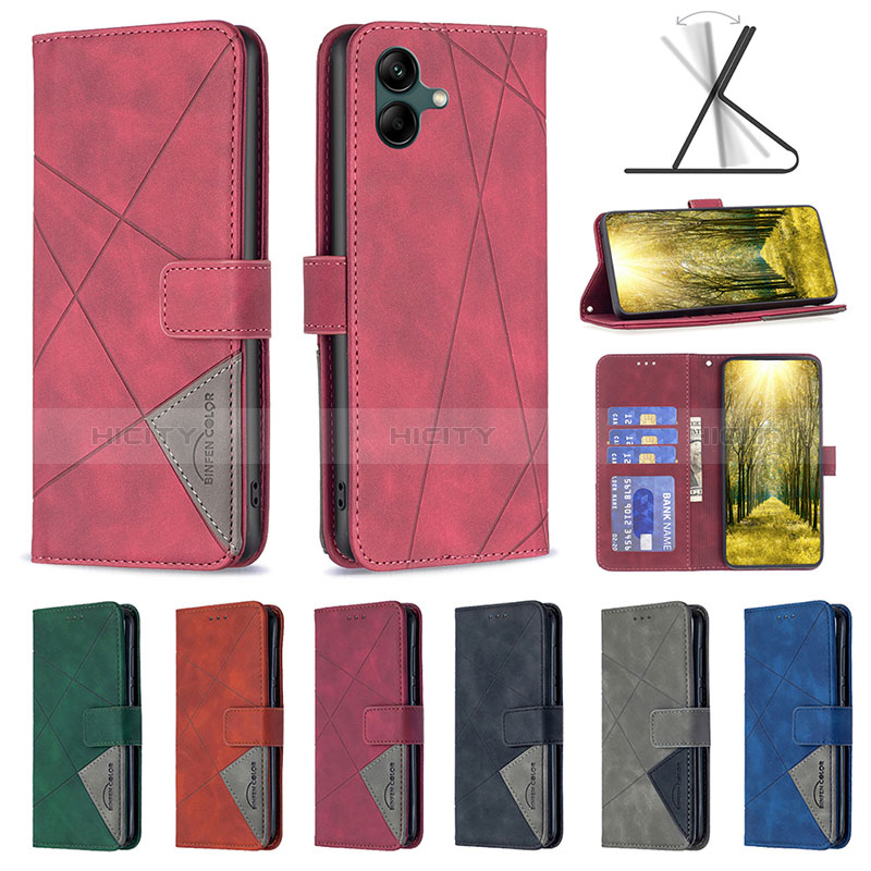 Handytasche Stand Schutzhülle Flip Leder Hülle B08F für Samsung Galaxy M04