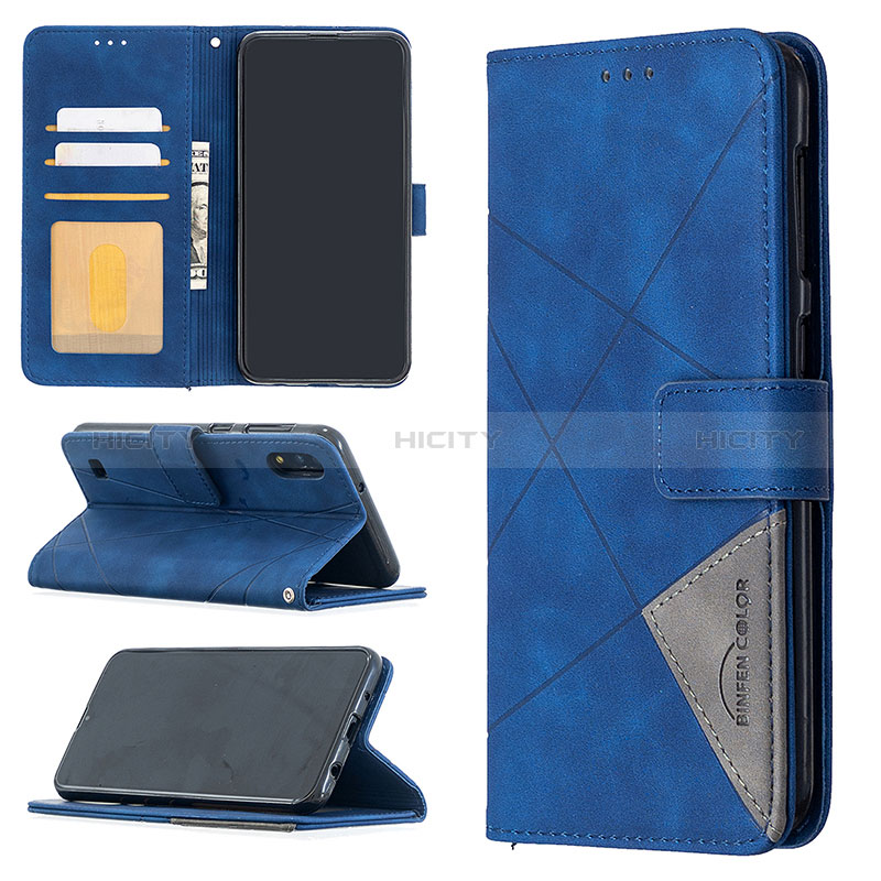 Handytasche Stand Schutzhülle Flip Leder Hülle B08F für Samsung Galaxy M10