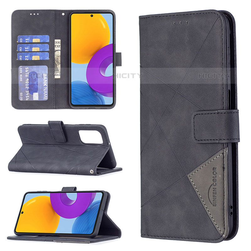 Handytasche Stand Schutzhülle Flip Leder Hülle B08F für Samsung Galaxy M52 5G