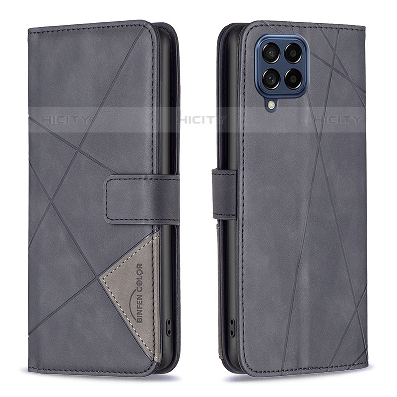 Handytasche Stand Schutzhülle Flip Leder Hülle B08F für Samsung Galaxy M53 5G