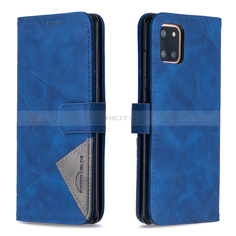 Handytasche Stand Schutzhülle Flip Leder Hülle B08F für Samsung Galaxy M60s Blau