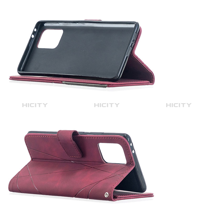 Handytasche Stand Schutzhülle Flip Leder Hülle B08F für Samsung Galaxy M80S groß