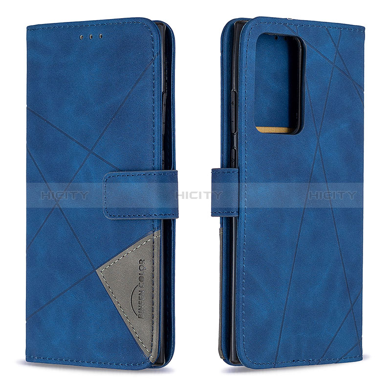 Handytasche Stand Schutzhülle Flip Leder Hülle B08F für Samsung Galaxy Note 20 Ultra 5G Blau