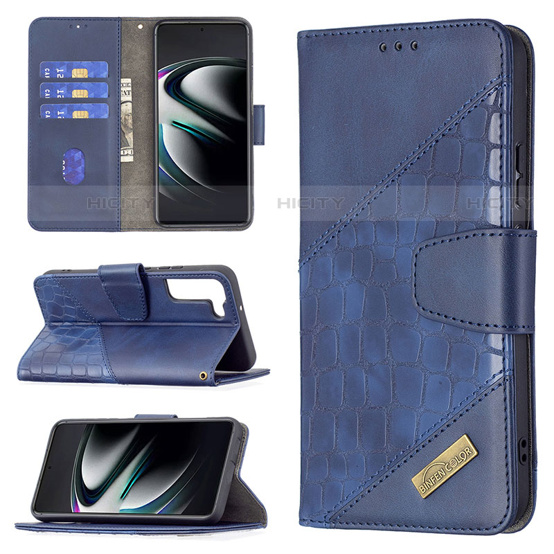 Handytasche Stand Schutzhülle Flip Leder Hülle B08F für Samsung Galaxy S21 FE 5G