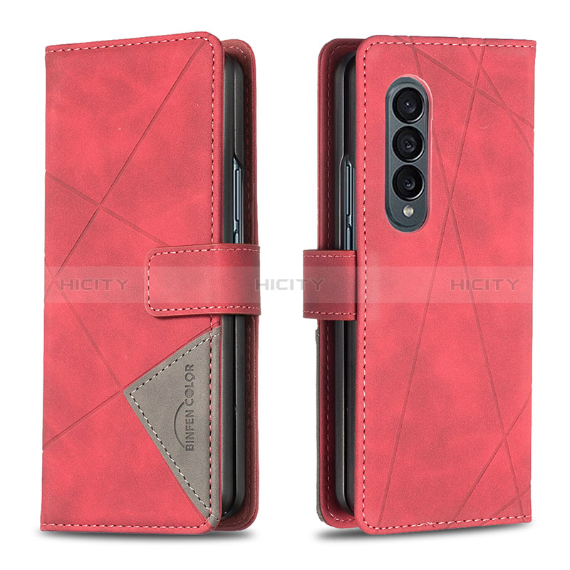 Handytasche Stand Schutzhülle Flip Leder Hülle B08F für Samsung Galaxy Z Fold3 5G groß