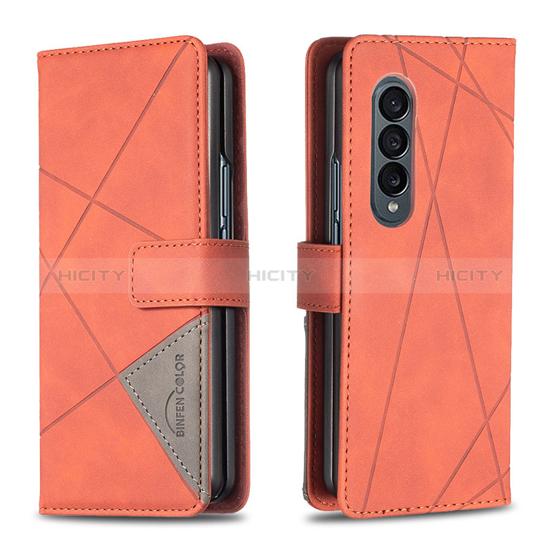 Handytasche Stand Schutzhülle Flip Leder Hülle B08F für Samsung Galaxy Z Fold3 5G groß