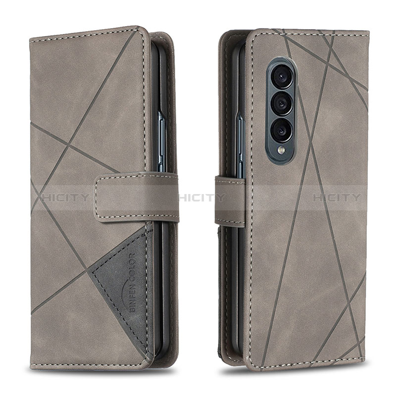 Handytasche Stand Schutzhülle Flip Leder Hülle B08F für Samsung Galaxy Z Fold3 5G groß