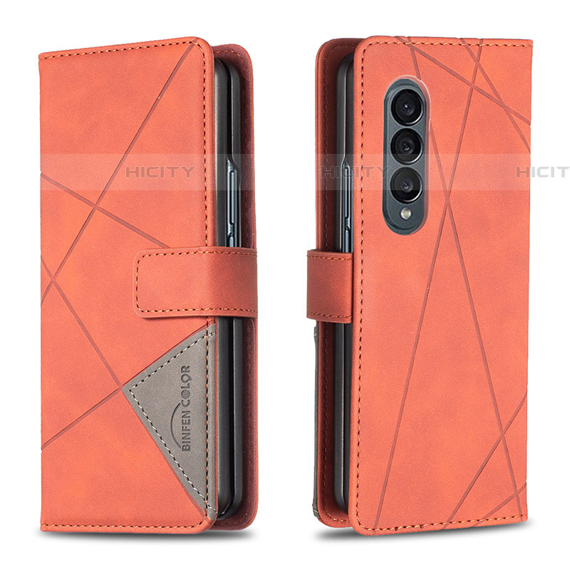 Handytasche Stand Schutzhülle Flip Leder Hülle B08F für Samsung Galaxy Z Fold4 5G