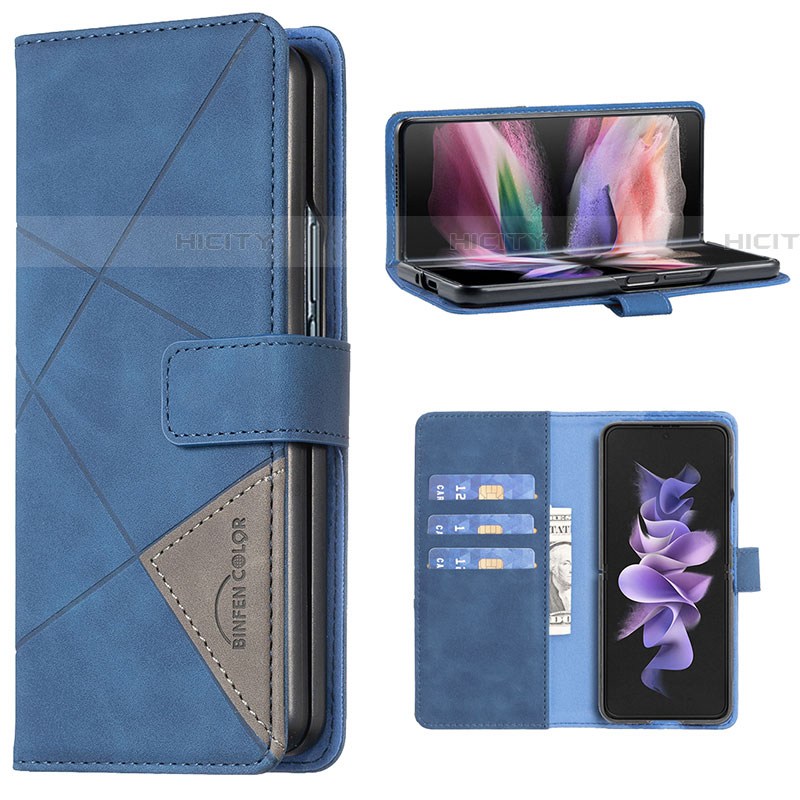 Handytasche Stand Schutzhülle Flip Leder Hülle B08F für Samsung Galaxy Z Fold4 5G