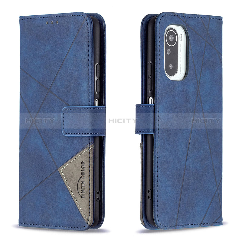 Handytasche Stand Schutzhülle Flip Leder Hülle B08F für Xiaomi Mi 11i 5G Blau