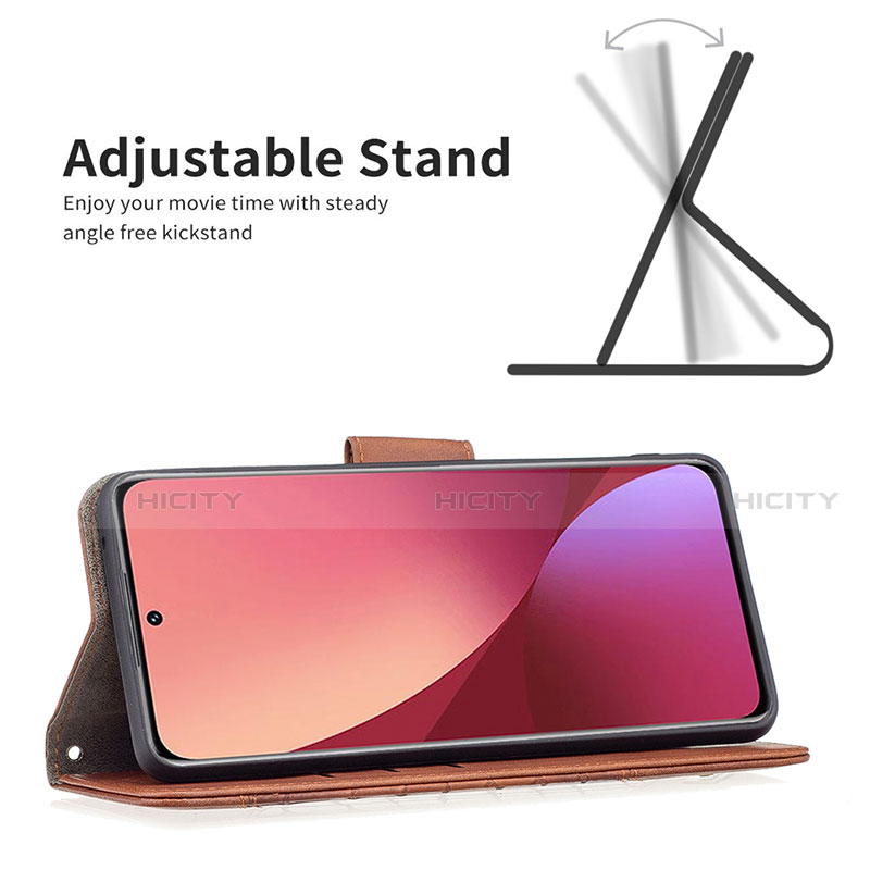 Handytasche Stand Schutzhülle Flip Leder Hülle B08F für Xiaomi Mi 12 5G groß