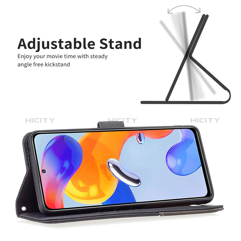 Handytasche Stand Schutzhülle Flip Leder Hülle B08F für Xiaomi Redmi Note 11 Pro 4G