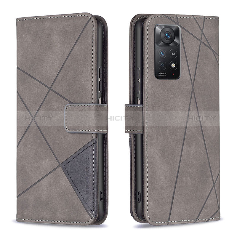 Handytasche Stand Schutzhülle Flip Leder Hülle B08F für Xiaomi Redmi Note 11 Pro 5G groß