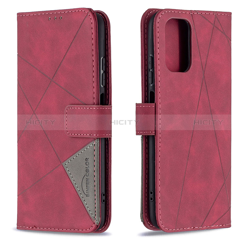 Handytasche Stand Schutzhülle Flip Leder Hülle B08F für Xiaomi Redmi Note 11 SE India 4G Rot Plus