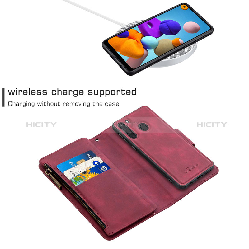 Handytasche Stand Schutzhülle Flip Leder Hülle B09F für Samsung Galaxy A21