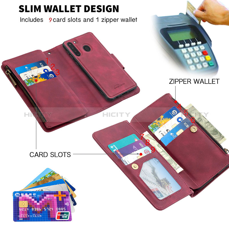 Handytasche Stand Schutzhülle Flip Leder Hülle B09F für Samsung Galaxy A21