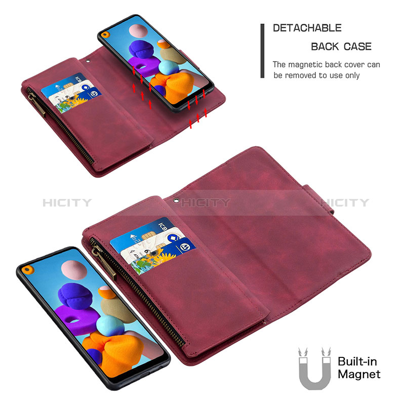 Handytasche Stand Schutzhülle Flip Leder Hülle B09F für Samsung Galaxy A21