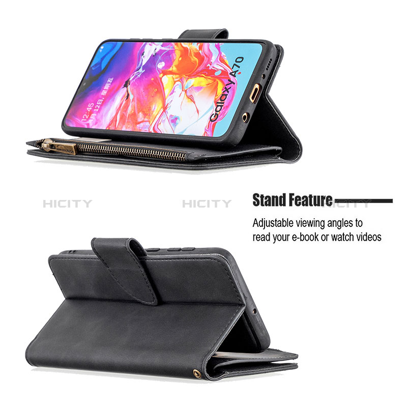 Handytasche Stand Schutzhülle Flip Leder Hülle B09F für Samsung Galaxy A70