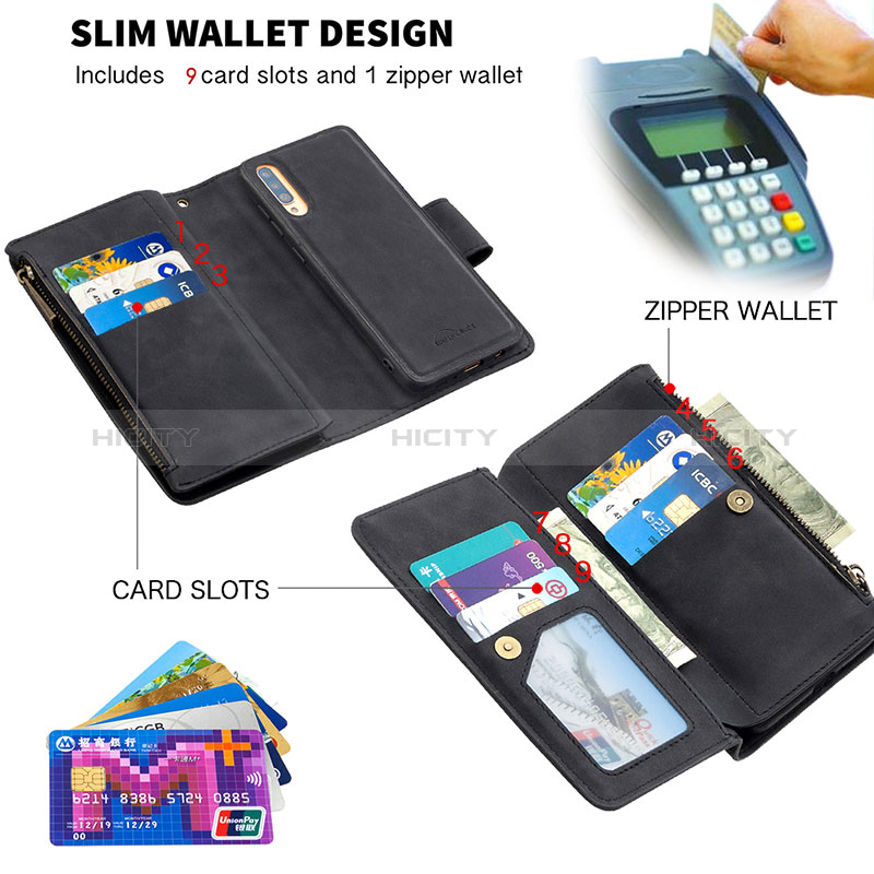 Handytasche Stand Schutzhülle Flip Leder Hülle B09F für Samsung Galaxy A70