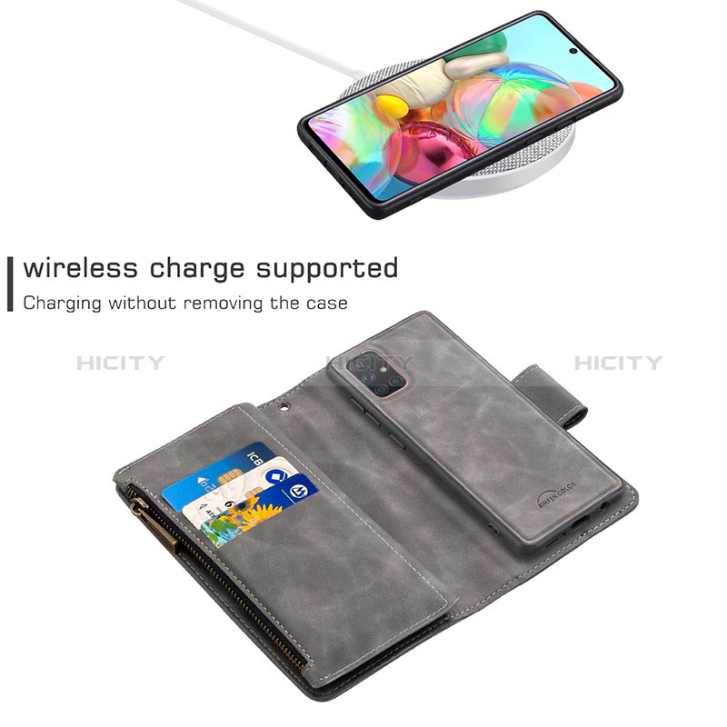 Handytasche Stand Schutzhülle Flip Leder Hülle B09F für Samsung Galaxy A71 4G A715