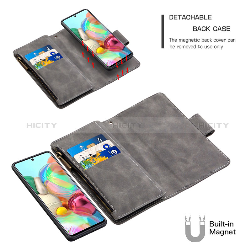 Handytasche Stand Schutzhülle Flip Leder Hülle B09F für Samsung Galaxy A71 4G A715