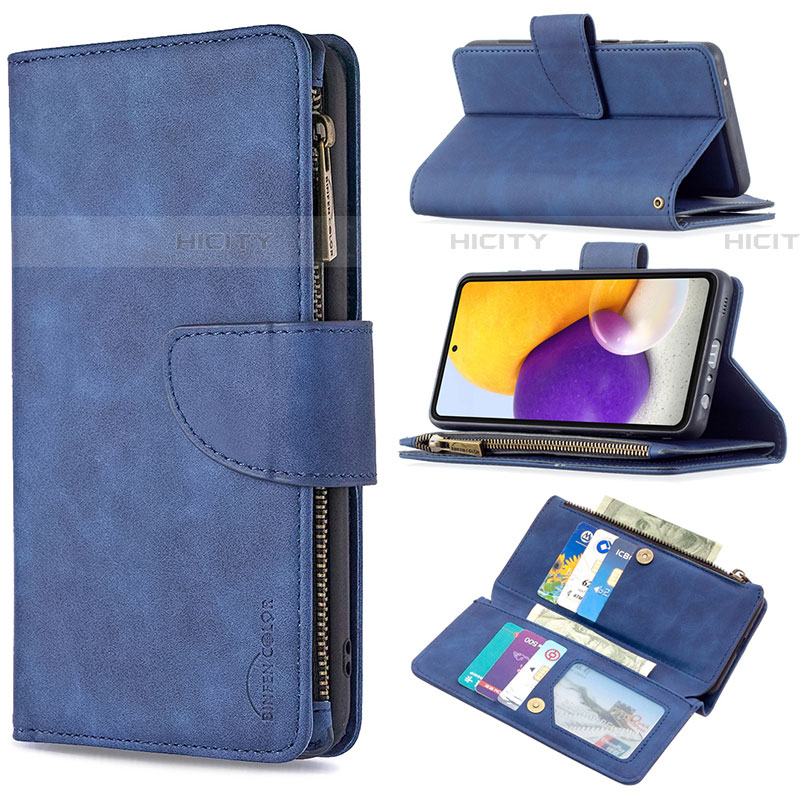 Handytasche Stand Schutzhülle Flip Leder Hülle B09F für Samsung Galaxy A72 4G