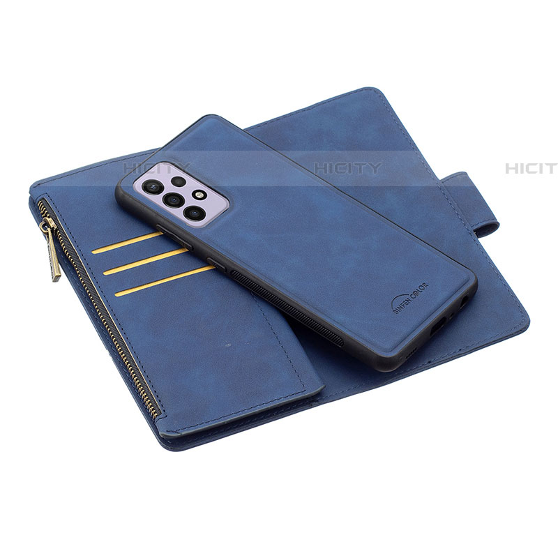 Handytasche Stand Schutzhülle Flip Leder Hülle B09F für Samsung Galaxy A72 4G groß