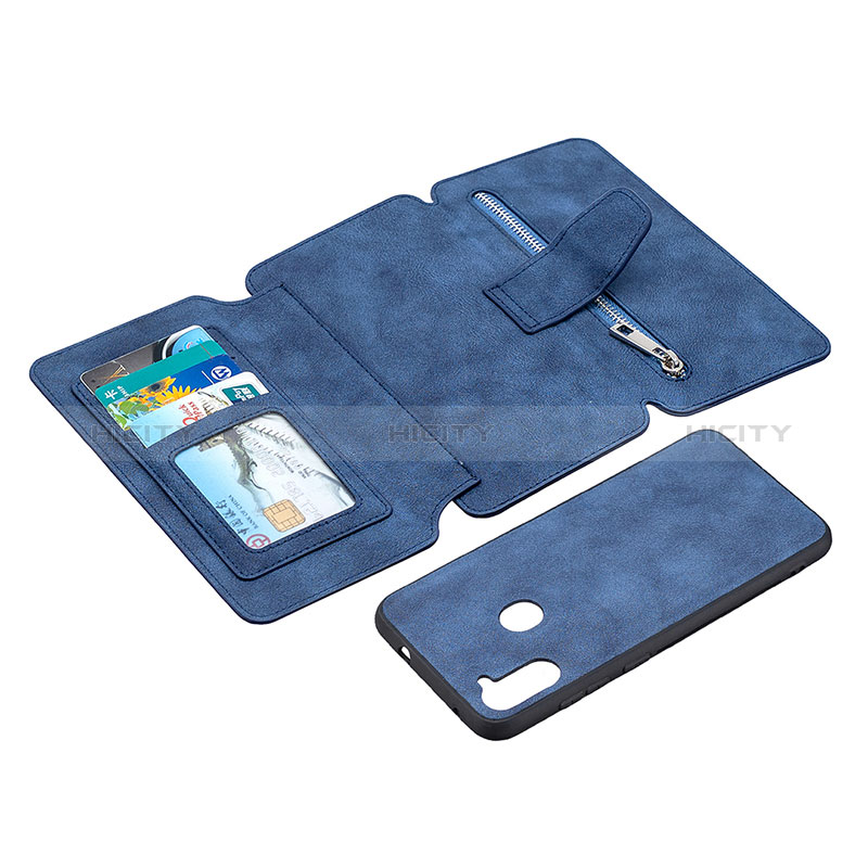 Handytasche Stand Schutzhülle Flip Leder Hülle B09F für Samsung Galaxy M11 groß