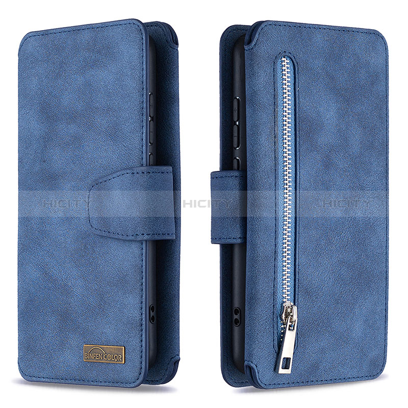 Handytasche Stand Schutzhülle Flip Leder Hülle B09F für Samsung Galaxy M11 Blau Plus