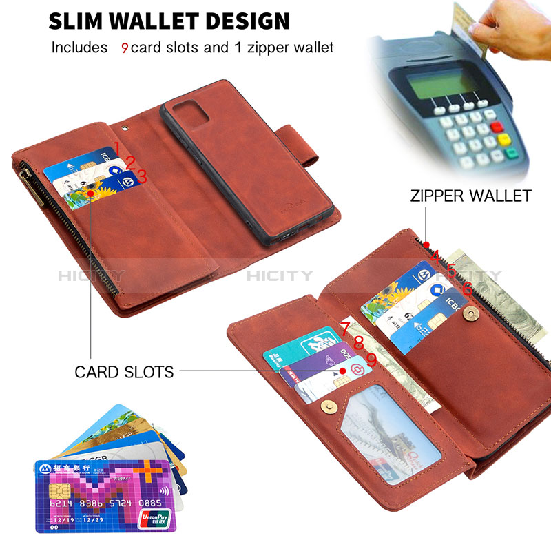 Handytasche Stand Schutzhülle Flip Leder Hülle B09F für Samsung Galaxy M60s